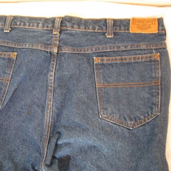 Vintage Lands' End Square Rigger Blue Jeans, 40 - Picture 2 of 6